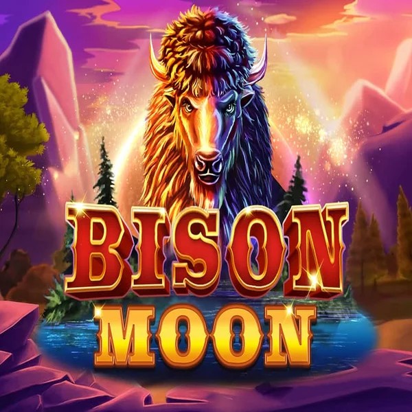 Bison Moon slot logo by Northern Lights Gaming at Astromania Casino