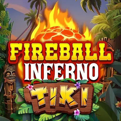 Fireball Inferno Tiki logo – Slots by NetEnt at Astromania Casino