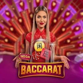 Mega Baccarat logo – Live Casino by Pragmatic Play at Astromania Casino